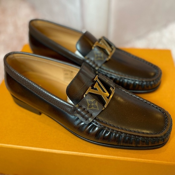 Louis Vuitton LV Brown Loafers size 7.5 8 9 10 11 new in box - Picture 3 of 16